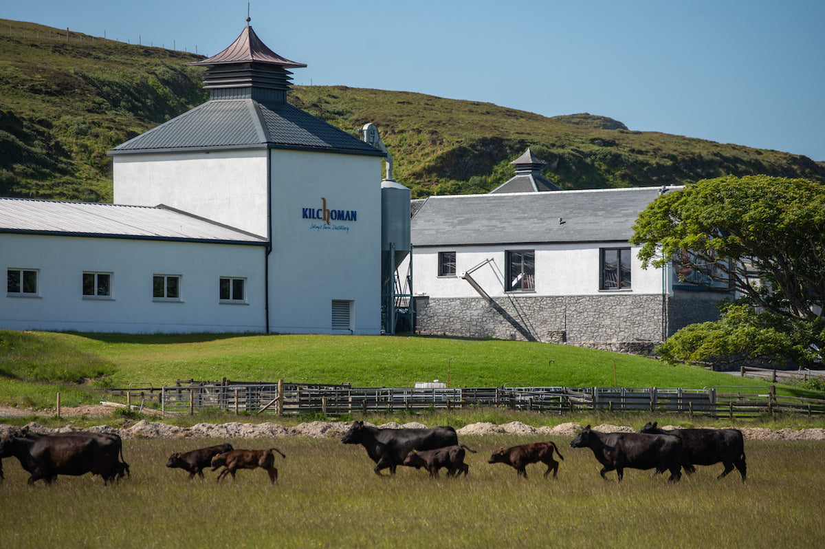 View of Kilchoman Distillery Machir Bay Cask Strength